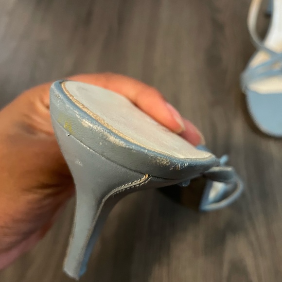 Blue kitten heels - Picture 3 of 6